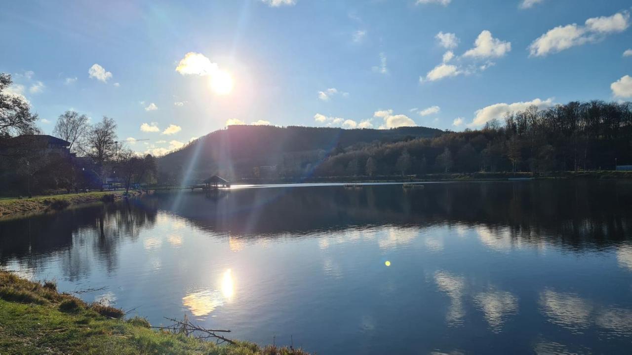 Le Salmoyard, Studio Au Bord Du Lac A Vielsalm Exteriör bild